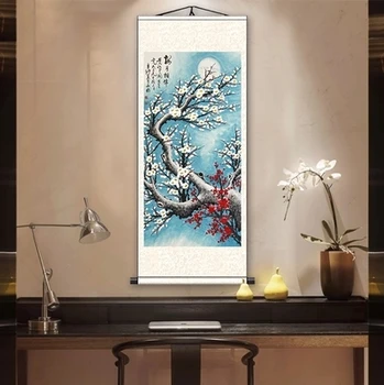 

Snow, bone, silk, painting, living room decoration, E 05