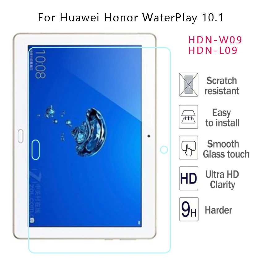 Закаленное стекло для huawei Waterplay 10 9 H, 10 HDN-W09, HDN-L09, 10,1 дюймов, Защитная пленка для экрана, жесткое покрытие, закаленное стекло