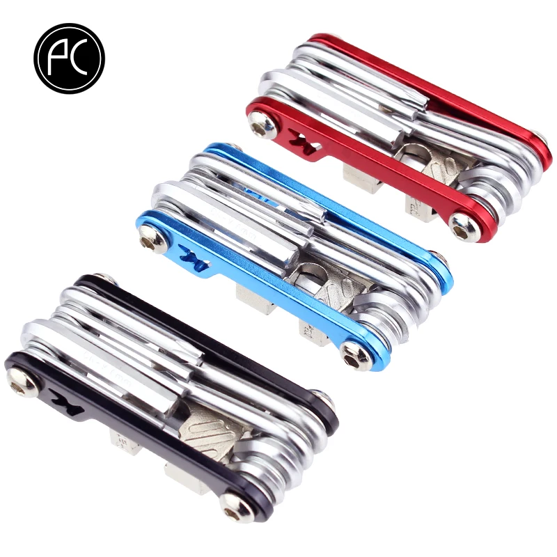 Best PCycling Bicycle Tools 10 in 1 Tools Sets Mountain Bike Bicycle Multi Repair Tool Kit Hex Multi function Portable Cycling Tools