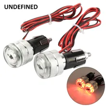 Светодиодный мотоцикл указатель поворота 7/" 22 мм Руль управления для мотоциклов заглушка для розетки мигалка лампы Honda BMW Kawasaki Yamaha Универсальный неопределенных