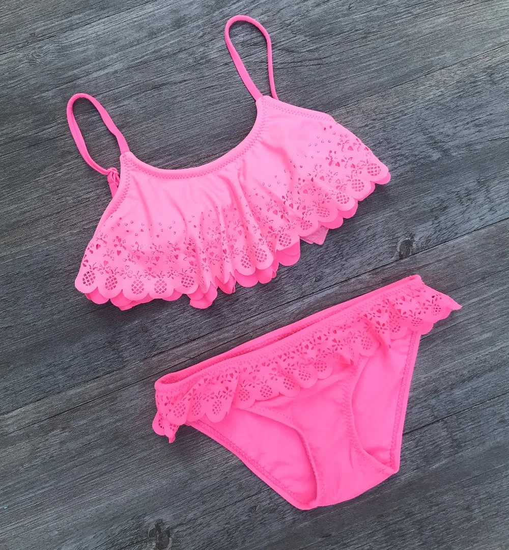 banho crianças roupa de banho duas peças terno de natação para meninas