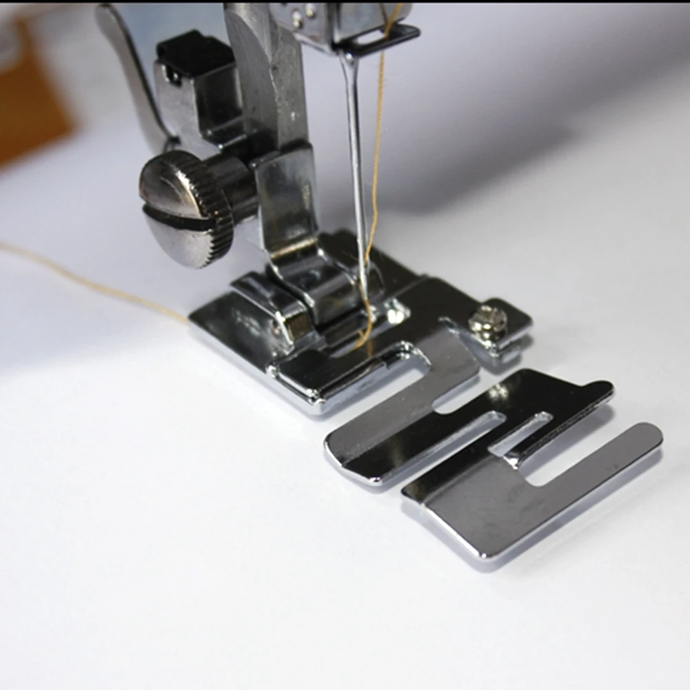 

1Pcs Domestic Sewing Presser Foot Sewing Machine Part Foot Presser Tools Elastic Cord Band Fabric Stretch Sewing Accessories
