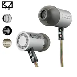 Оригинальный KZ ED4 Металл стерео наушники Шум вкладыши музыкальные наушники с микрофоном для мобильного телефона MP3 MP4