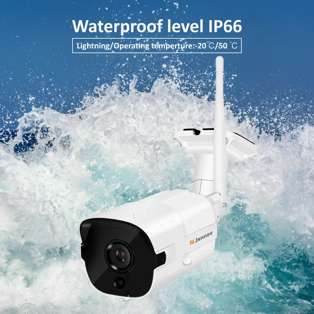 Камера видеонаблюдения Jennov беспроводная 4 канала 2 Мп NVR Wi Fi ip 1080P|Система