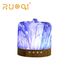 Zuoqi емкость 500 мл увлажнитель воздуха с музыкой и светодиодный очиститель воздуха для дыма