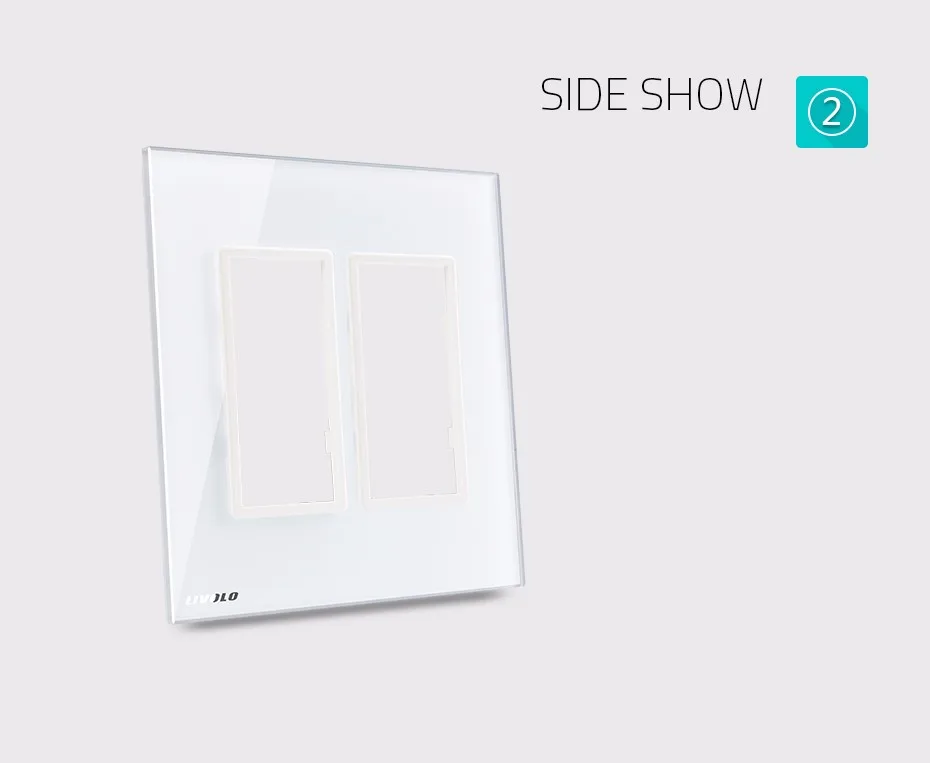 Livolo стандарт США роскошное белое жемчужное Хрустальное стекло, двойная стеклянная панель для настенного переключателя и розетки, VL-C5-SR/SR-11/12