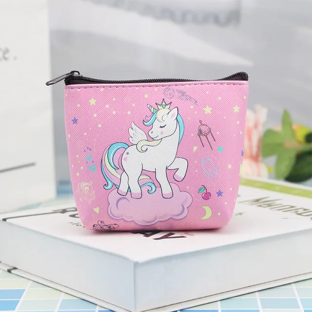 Monederos con diseño de unicornio para niños y niñas, monederos Kawaii para monedas, con cremallera, para regalo|Monederos y carteras| - AliExpress