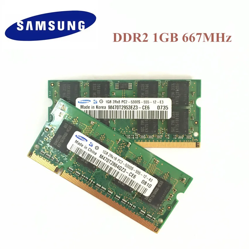 Samsung1GB 2 ГБ/4 ГБ/8 ГБ 2G 4G PC2 PC3 DDR2 DDR3 667 МГц 800 1333 МГц 1600 5300S 6400S 8500S 10600S памяти ноутбука ноутбук Оперативная память