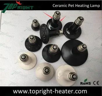 

65x130mm Ceramic Electric Heating Element Infrared Heater Black 75W AC220V