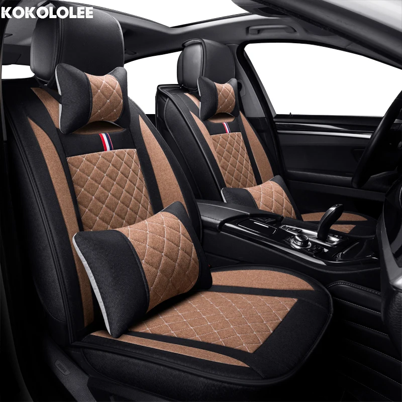 

KOKOLOLEE flax Car Seat Cover for Infiniti Q50 Q70 ESQ QX30 QX60 QX70 QX80 Q60 QX50 Q50L Auto Accessories car seats protector
