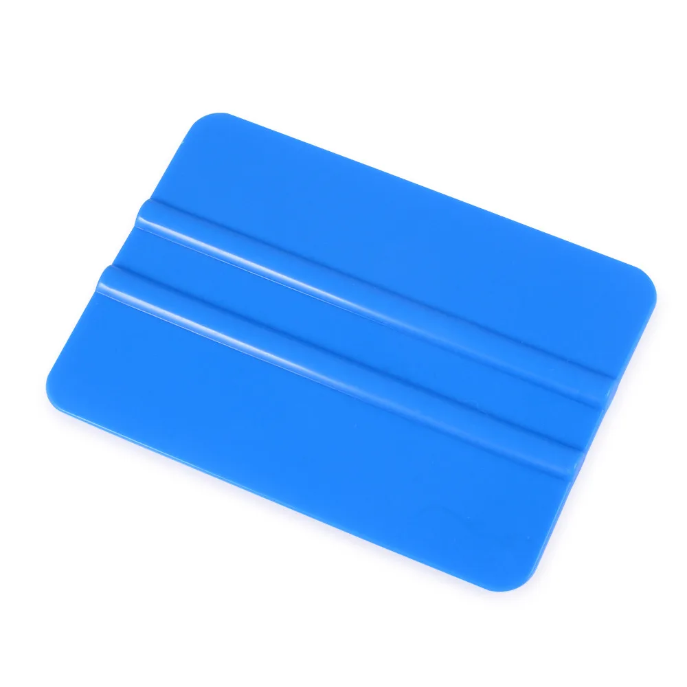 

EHDIS 10x7.3cm Carbon Fiber Blue Squeegee Ice Scraper Car Wrap Vinyl Film Install Tools Car Window Cleaning Accesorios Tool