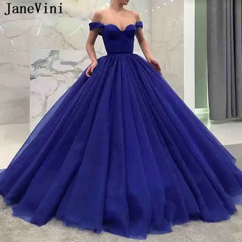 royal blue floor length gown