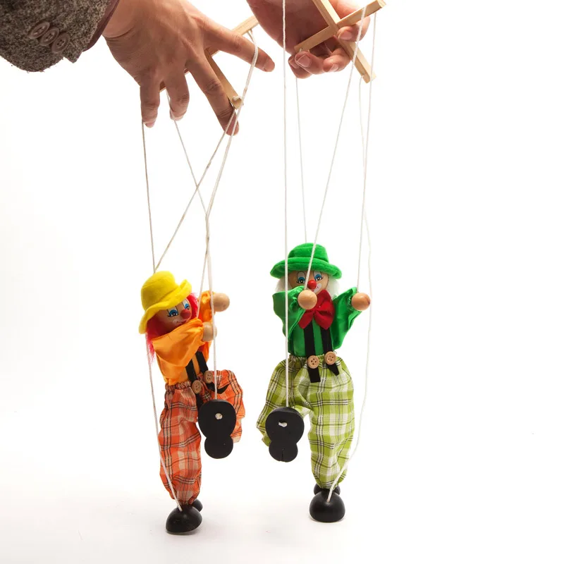 Kids Clown Dolls Cute Puppet Shadow Play Clown Kids Child