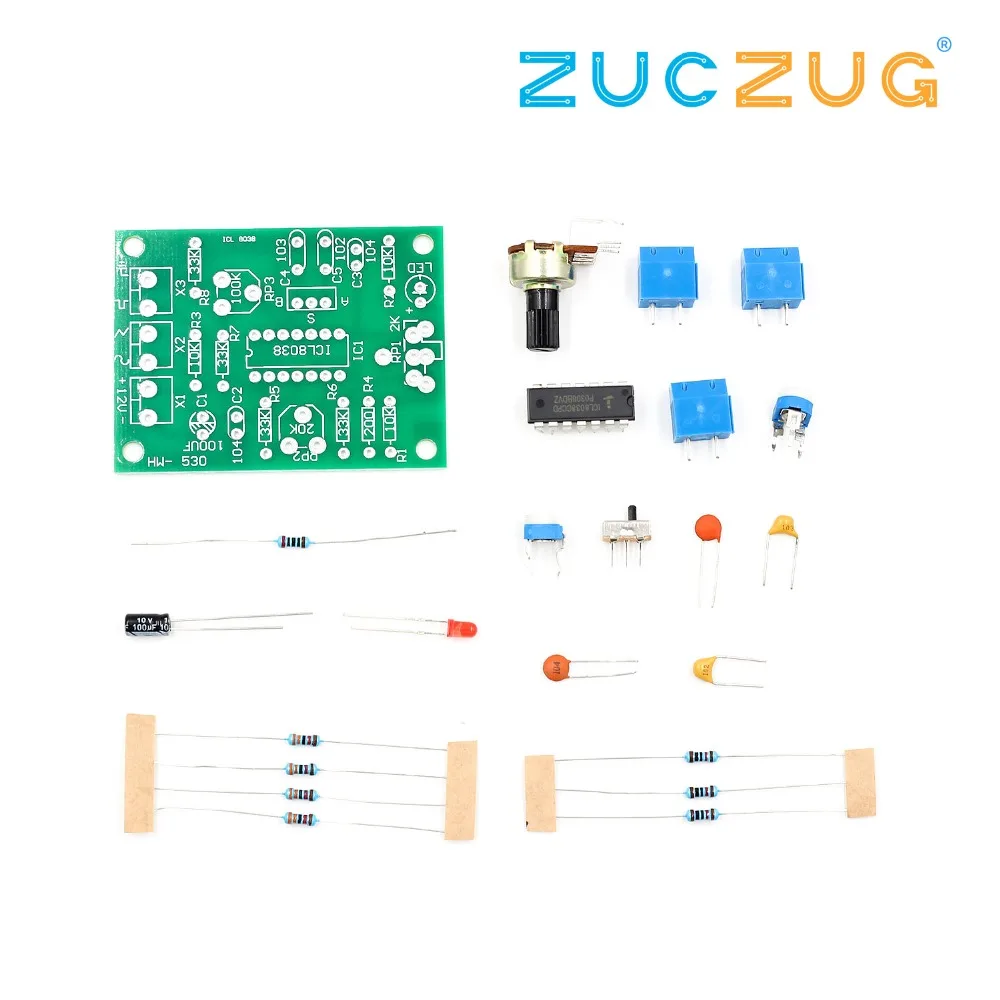 ICL8038 Monolithic Function Signal Generator Module DIY Kit Sine Square Triangle