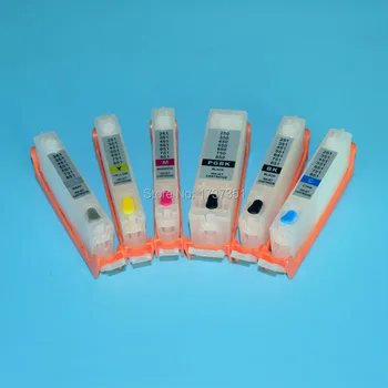 

6 color PGI-770 CLI-771 refill ink cartridge with ARC chip show ink level for canon PIXMA mg7770 printer pgi 770 cli 771
