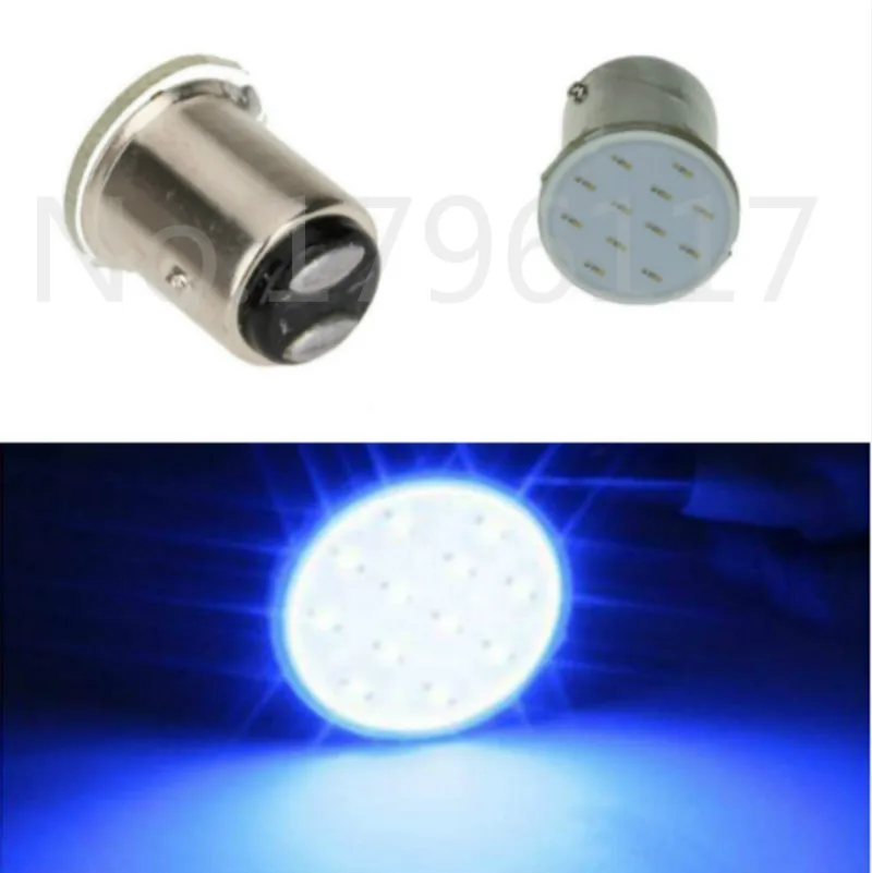 2x LED 12V BAY15D Красный Оранжевый Синий Белый 1157 1016 P21/5W COB 12 LEDS Автомобильная Тормозная