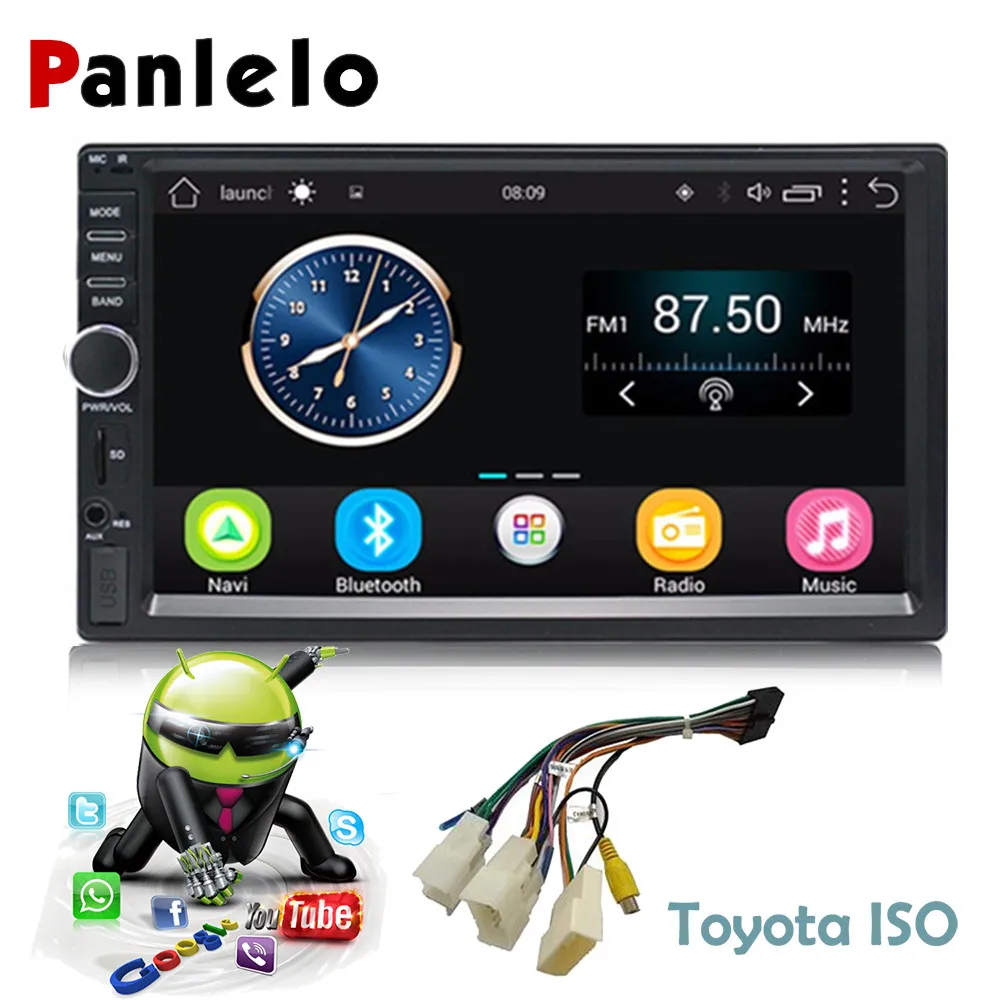 

Car GPS Navigation Android Car 2 Din Radio Bluetooth 7 Inch HD Touch Screen Head Unit Car Stereo Audio for Toyota Support DAB