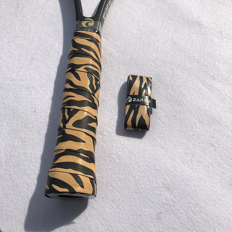 3 шт. розничная продажа ZARSIA леопардовая печать овергрипы для теннисной ракетки, вязкая ручки для бадминтона липкая Антискользящая головная