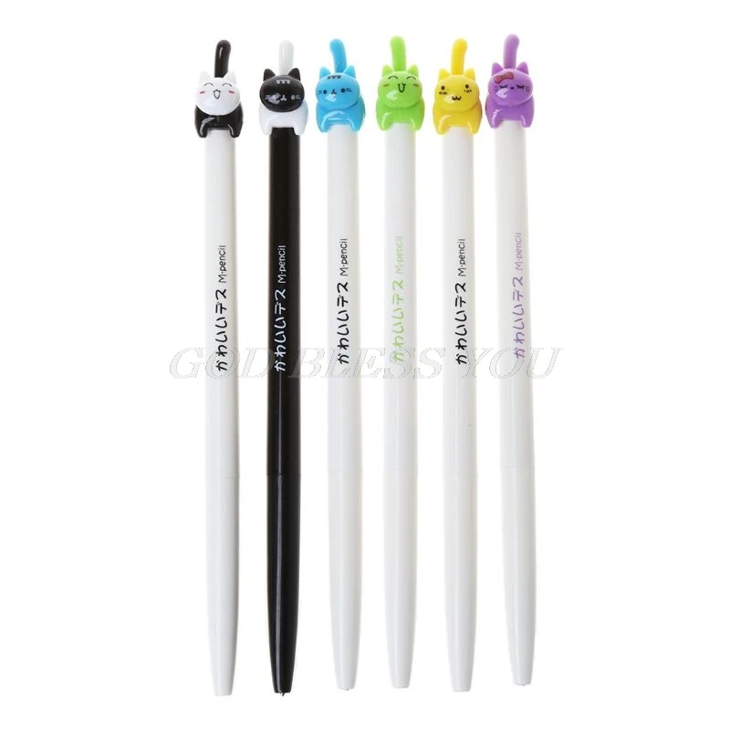 

0.5mm Kawaii Cartoon Cat Mechanical Pencil Automatic Pen School Office Supplies