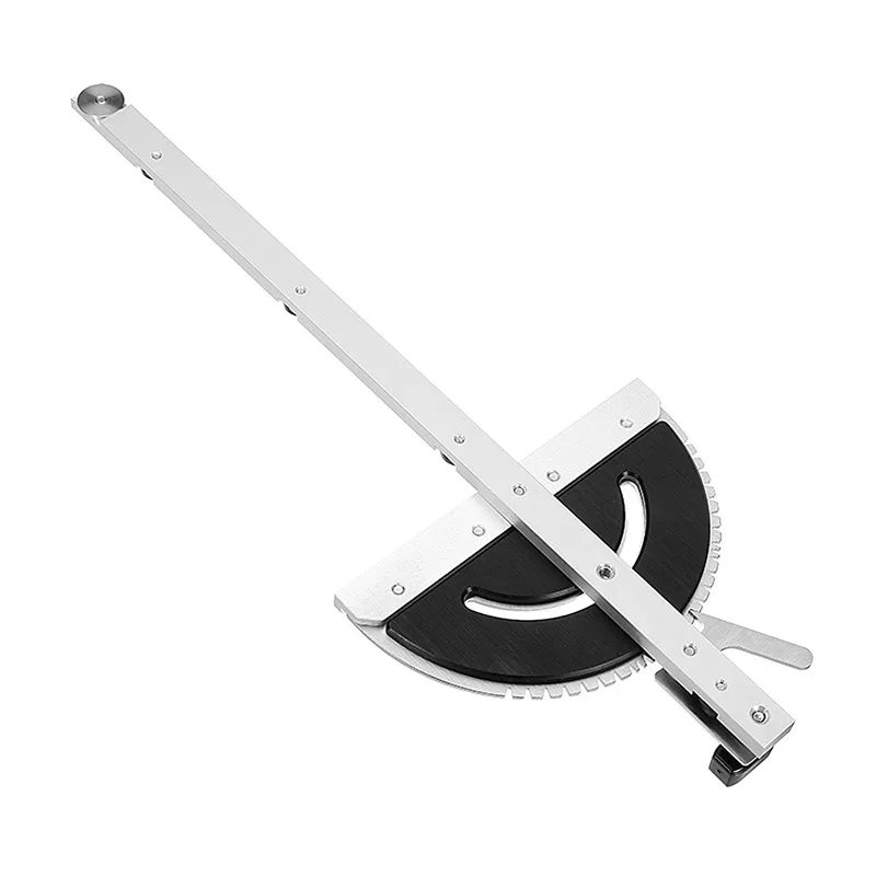 Cheap Miter Gauge Table Saw Router Aluminum 450mm Length Miter Gauge Router Sawing Accessories Ruler For Woodworking DIY Tools