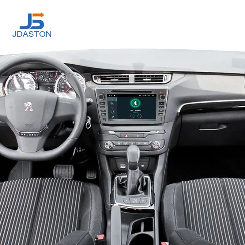 JDASTON Android 10,0 автомобильный dvd-плеер для peugeot 308 408 стерео руль gps навигация Мультимедиа Стерео 2 Din автомагнитола