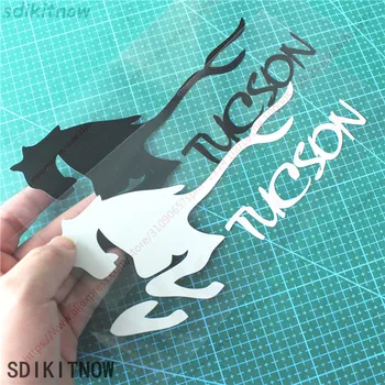 

Horse Run Cool Sports Sticker Racing Windows Decal Car Styling For hyundai tucson 2005 2006 2007 2008 2016 2017 2018 accessories