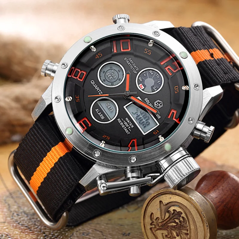 

Fashion Men LED Digital Quartz Watch Electronic Outdoor Sports Watches Man Clock Watwrproof Wristwatches Relogio Masculino