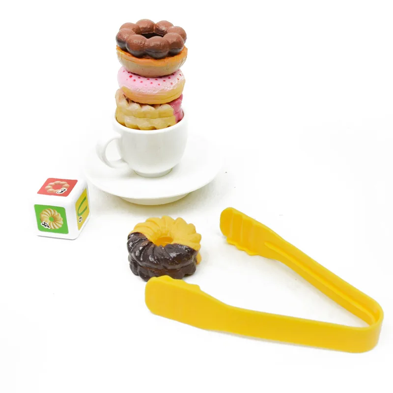  Multicolor Hamburger Donut Balance Toy Novelty Stacking Burger Educational Desk Game Funny Stack Fo