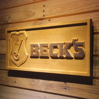 

BECK'S Beer 3D Wooden Sign