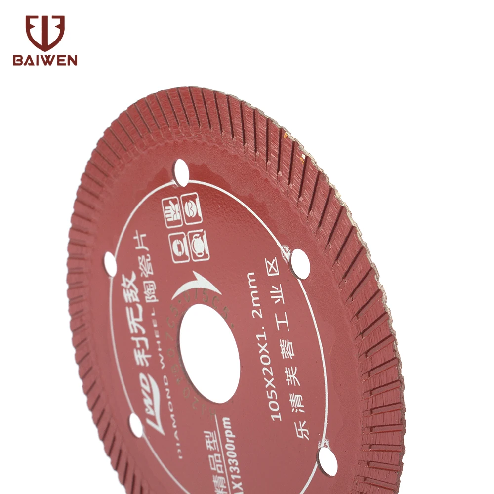 105mm Diamond Turbo Circular Saw Blade Granite Stone Cutting Disc Saw Blade Ceramic Tile Granite Cutter durable Tool
