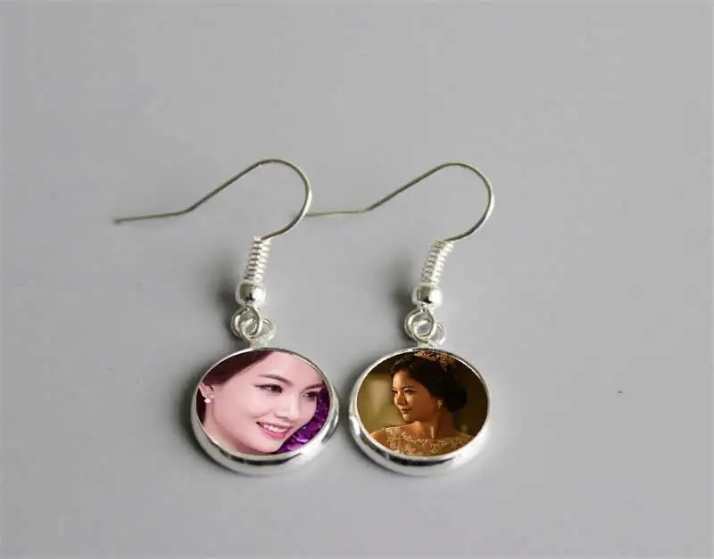 

sublimation dangle earrings for women 18mm 20mm round drop earrings hot transfer printing blank consumables materials 2019 new
