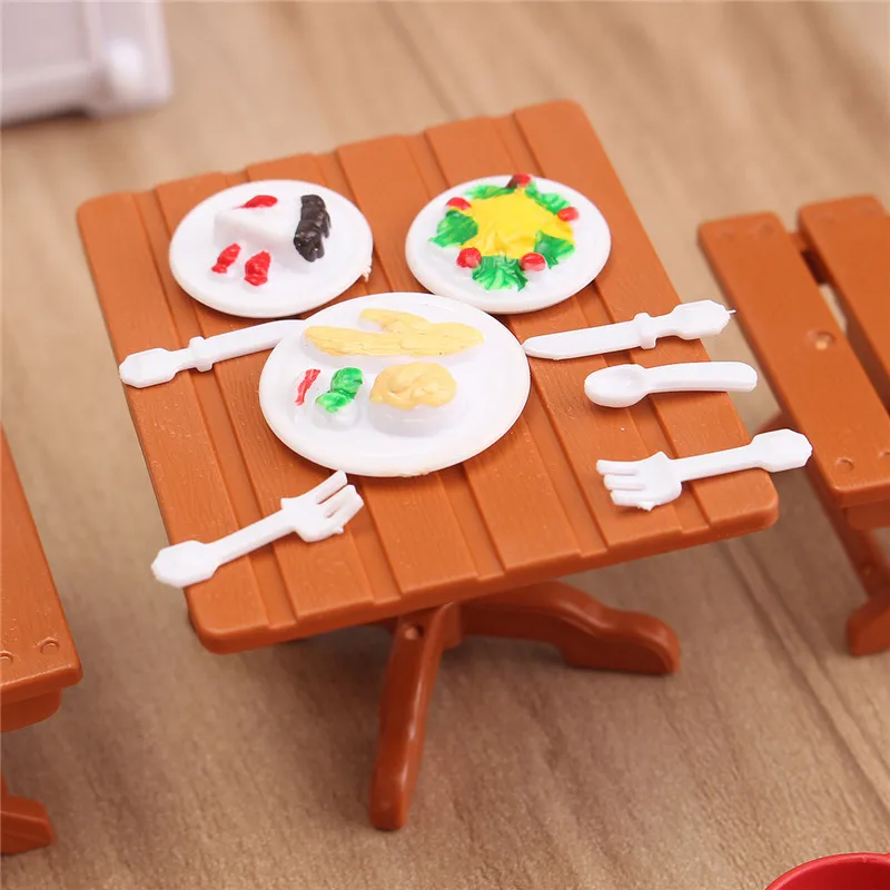 DIY البلاستيك دمية مصغرة مجموعة الرحلة الصوتيات للأطفال 1/12 دمى منزل Miniatura ديكور الجدول أثاث لعبة مجموعات DIY البلاستيك دمية مصغرة مجموعة الرحلة الصوتيات للأطفال 1/12 دمى منزل Miniatura ديكور الجدول أثاث لعبة مجموعات