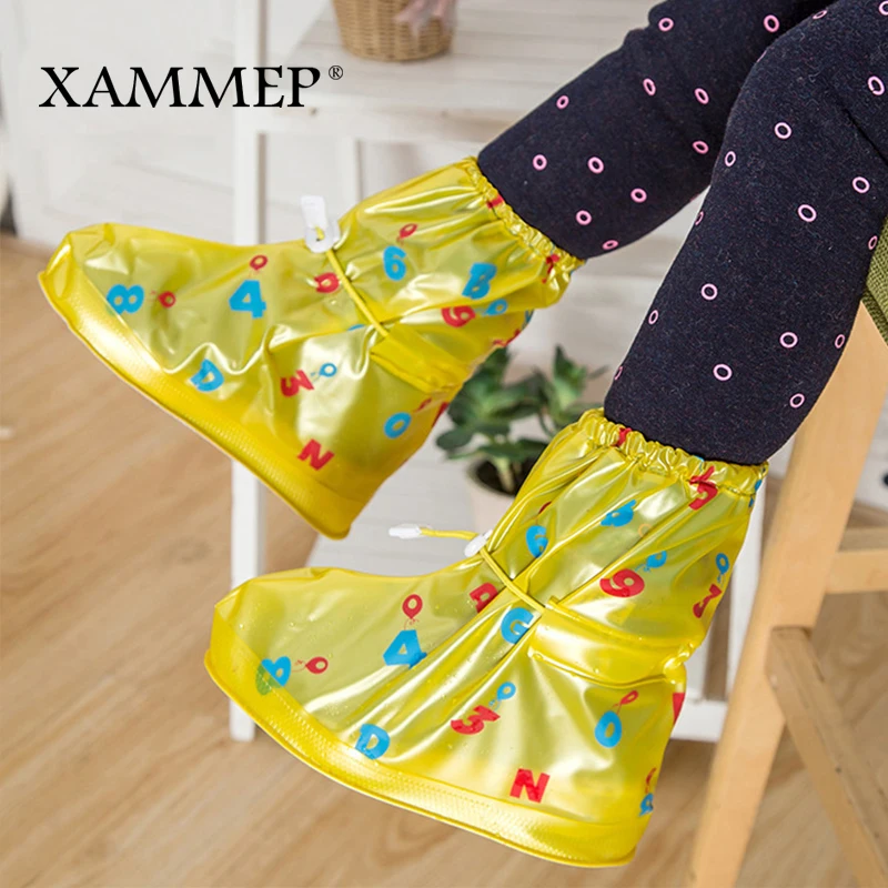 Водонепроницаемые чехлы для обуви Xammep многоразовые детские кроссовки плоская
