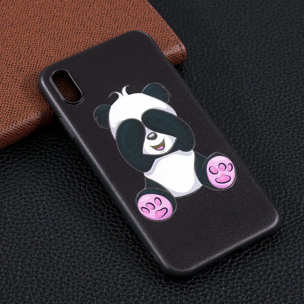 Для Apple iPhone XS X Max 8 7 6S 6 Plus 5S Se чехол с милым цветочным узором и животным принтом
