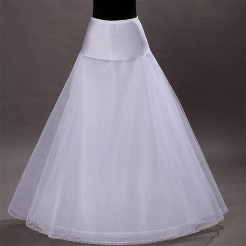 

1 Hoop 2 Tier Voile Bridal Wedding Crinoline Petticoat Bride Underskirt Gauze Skirt IK88