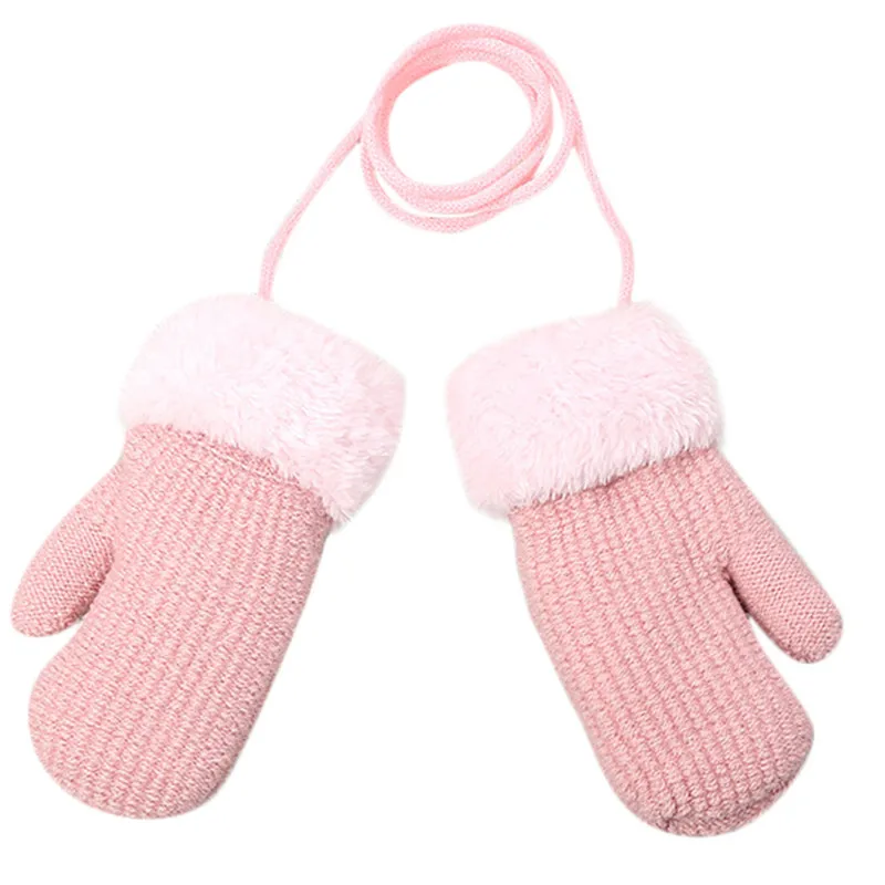 

Children's warm gloves Toddler Baby Girls Boys Outdoor Winter Patchwork Keep Warm Mittens Gloves #4j11
