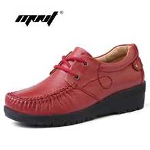 Fashion shoes woman 100% soft leather women flats shoes casual lace up women shoes zapatos mujer chaussure femme