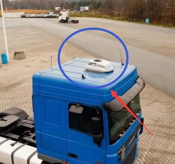 Модель кондиционер для установки на крыше прицепа трактора TAMIYA в масштабе 1/14 BENZ