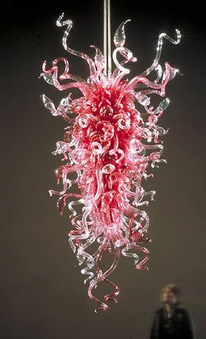 

LR019-New Products Dale Chihully Style Murano Hand Blown Red Glass Modern Ceiling Light