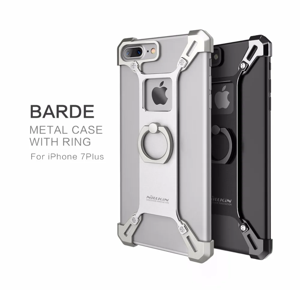 bilder für Für apple iphone 7 abdeckung stoßfänger Nillkin Bardes aluminiumlegierung rückseitige Abdeckung mit ring halter für iphone 7 plus fall bilder für Für apple iphone 7 abdeckung stoßfänger Nillkin Bardes aluminiumlegierung rückseitige Abdeckung mit ring halter für iphone 7 plus fall