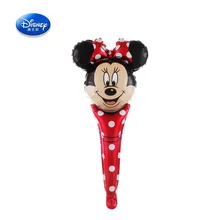 Disney оригинальные надувные игрушки воздушный шар Микки и его друзья алюминиевая пленка мультфильм ручной стикер летучие мыши палка