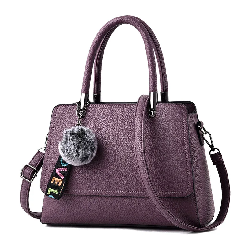 Women Handbag Solid Fur Soft Crossbody Shoulder Bag Female Bolsa Feminina Ladies Messenger Bags Fashion Pu Leather Tote SS7196 (17)