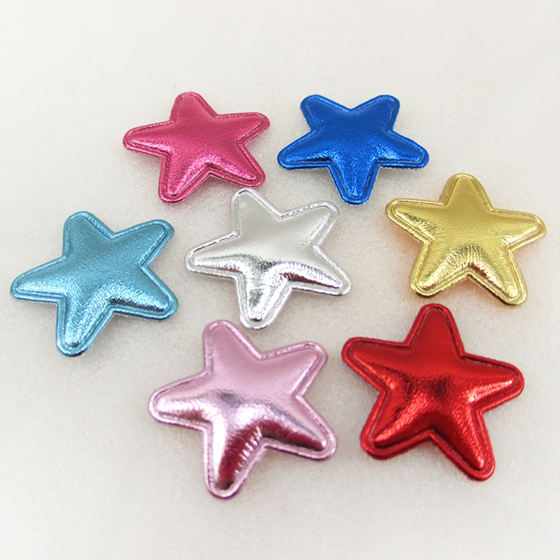 

David accessories PU star starfish hair accessories 50pcs,synthetic leather patch embelissment, DIY handmade materials,50Yc2411