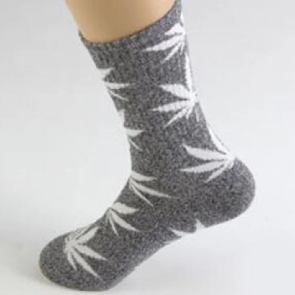 Принт &quotКленовый лист&quot носки мягкие Chaussettes Femmes хлопковые противоскользящие по