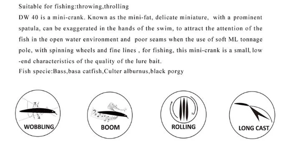 Tsurinoya DW40 32 мм 2,7 г мини кривошипная рыболовная приманка Милая твердая глубина погружения Приманки 1,8 м с тройными крючками кренкбейт приманка