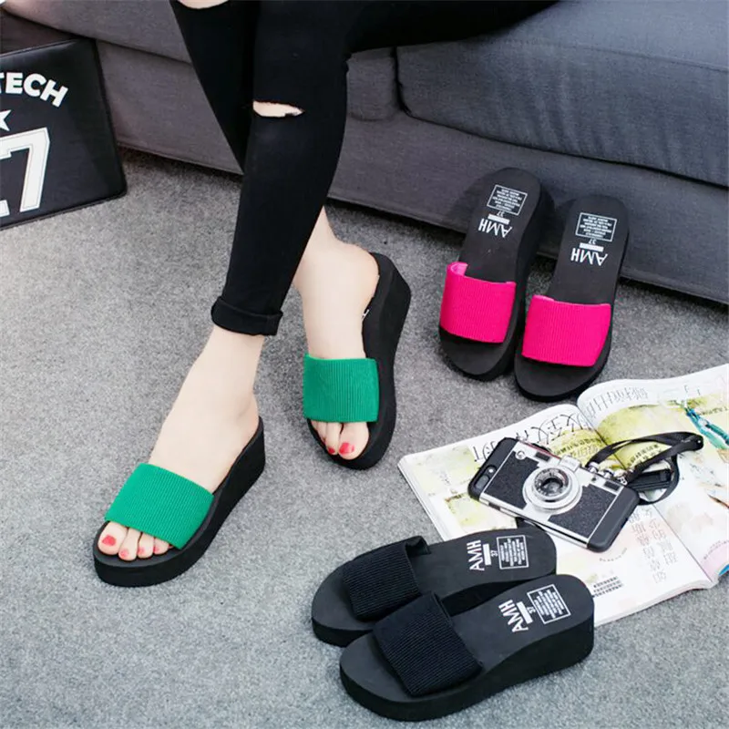 

Women sandals wedge Summer Platform Casual Shoes Woman Floral Super Open Toe Slippers Sandalias Zapatos Mujer