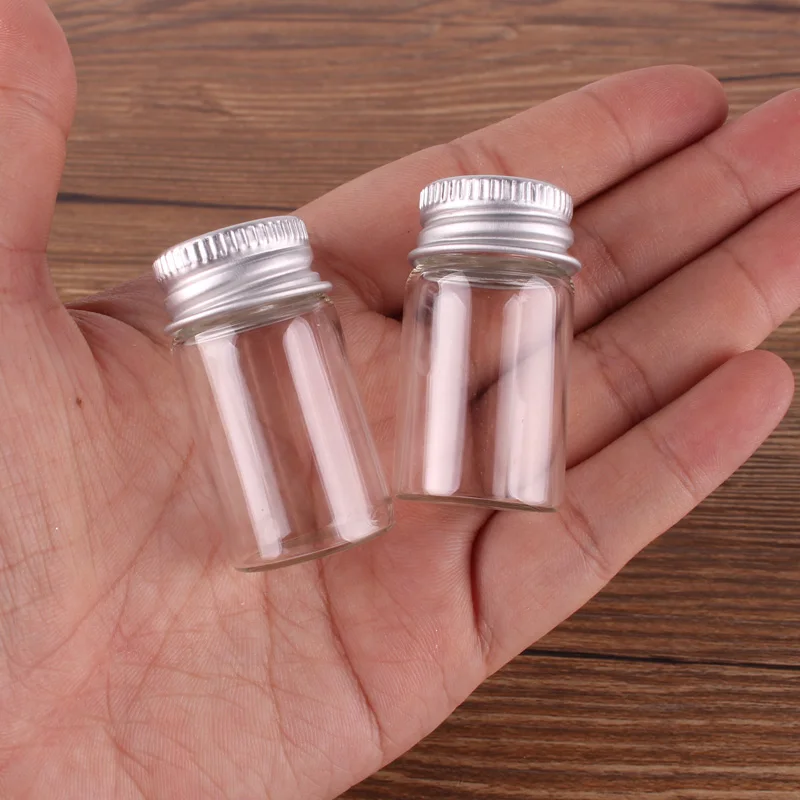 100 шт. прозрачные стеклянные парфюмы размер 22*40 мм 7 мл|spice bottles|spice bottles jarstransparent spice