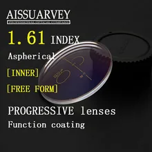 1,61 ИНДЕКС асферической свободной прогрессивной формы прозрачные линзы антибликовые Мультифокальные Bofical высокое качество тонкий оптический внутренний для чтения