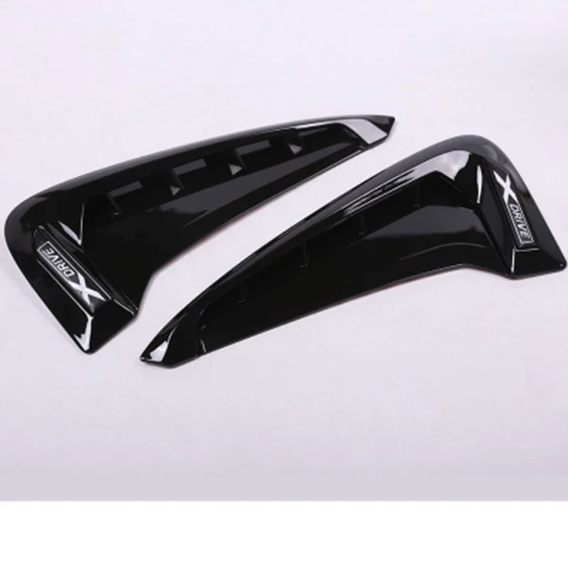 2Pcs/set ABS Car Front Fender Side Air Vent Cover Trim Car-styling For BMW X Series X5 F15 X5M F85 Shark Gills Side Vent Sticker