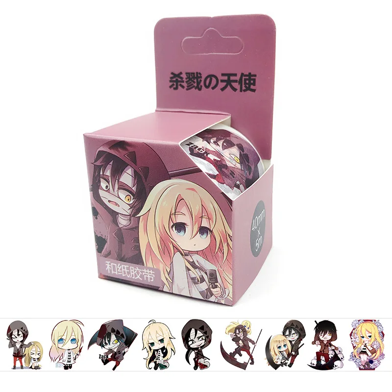 4cm*5m New Japan Anime Angels of Death Washi Tape Adhesive DIY Scrapbooking Sticker Label Masking | Канцтовары для офиса и